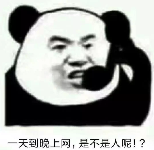 一天到晚上网，是不是人呢！？