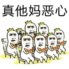 真他妈恶心