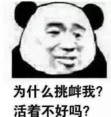 为什么挑衅我？活着不好吗？