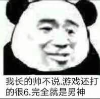 我长的帅不说，游戏还打的很6完全就是男神