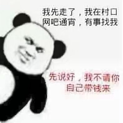 我先走了，我在村口网吧通宵，有事找我先说好，我不请佛自己带钱来