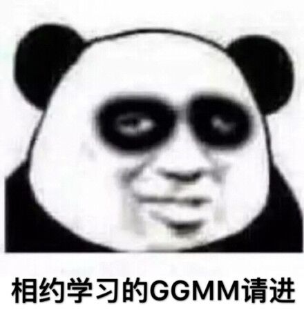 相约学习的，GGMM请进