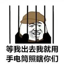 等我出去，我就用手电筒照瞎你们