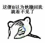 这傻B以为他撤回，我就看不见了