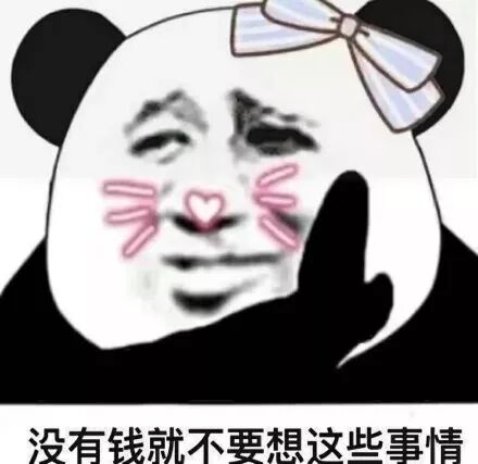 没有钱就不要想这些事情