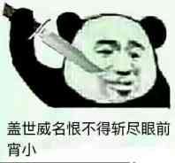 盖世威名恨不得斩尽眼前宵小