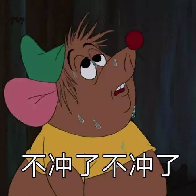 不冲了不冲了