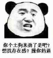 你个土狗来劲了是吧？想找存在感？操你妈逼