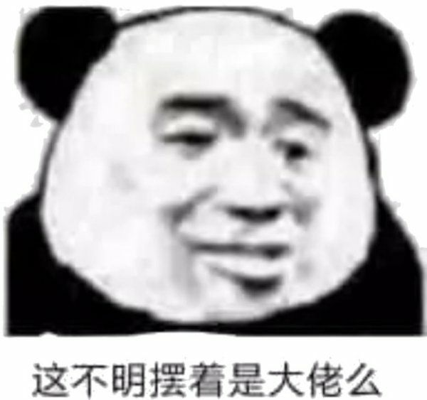 这不明摆着是大佬么