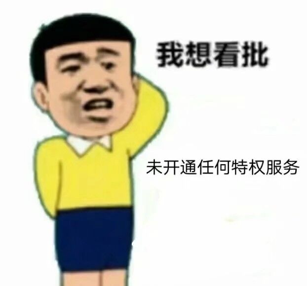 我想看批，未开通任何特权服务