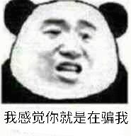 我感觉你就是在骗我