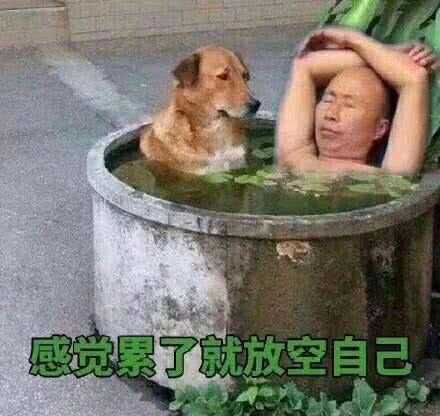 感觉累了就放空自己