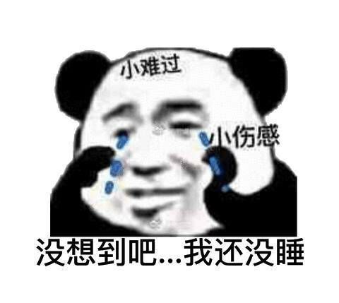 小难过小伤感，没想到吧.我还没睡