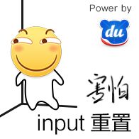 害怕，input 重置