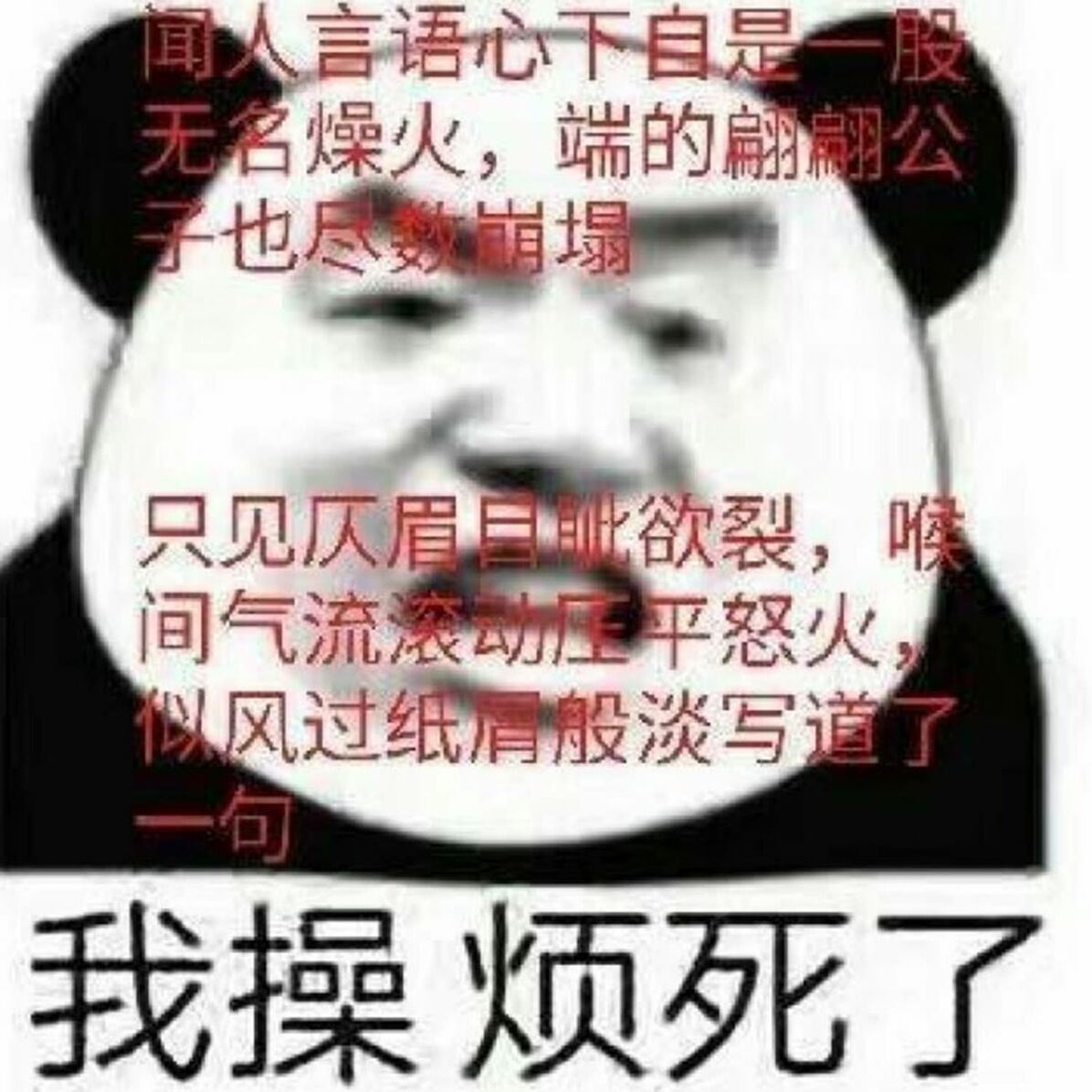 我操，烦死了