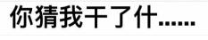 你猜我干了什么