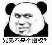 兄弟不来个授权？