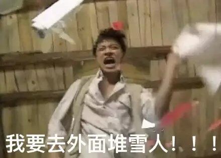 我要去外面堆雪人！！！