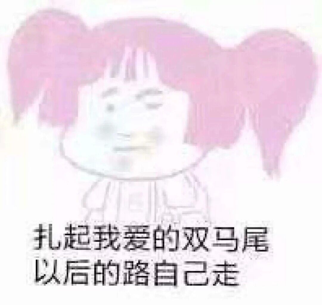 扎起我爱的双马尾，以后的路自己走