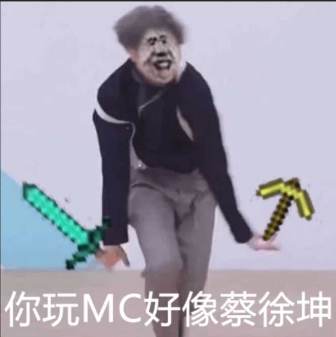 你玩MC好像蔡徐坤