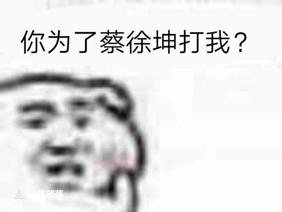 你为了蔡徐坤打我？