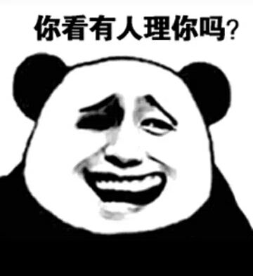 你看有人理你吗？