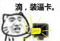 滴，装逼卡。SVIP