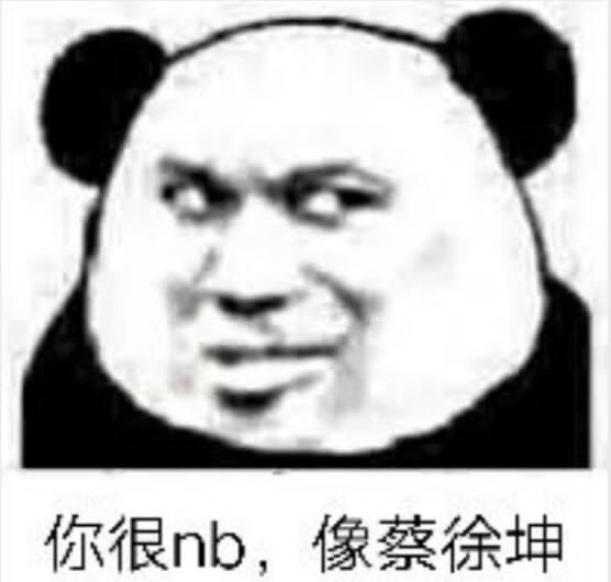 你很nb，像蔡徐坤