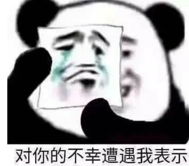 对你的不幸遭遇我表示