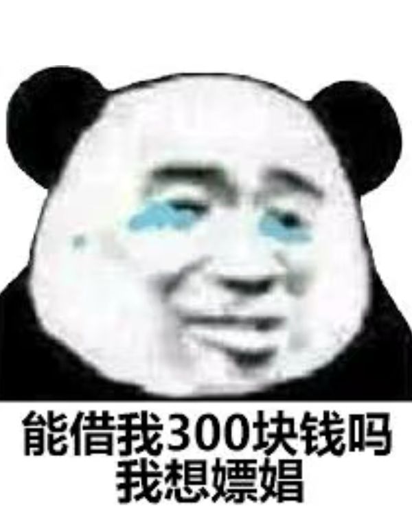 能借我300块钱吗？我想嫖娼