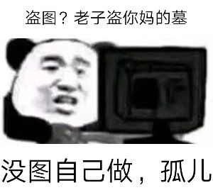 盗图？老子盗你妈的墓没图自己做，孤儿