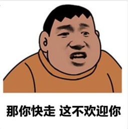 那你快走，这不欢迎你