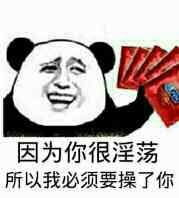 因为你很淫荡，所以我必须要操了你