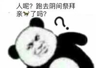 人呢？跑去阴间祭拜亲了吗？