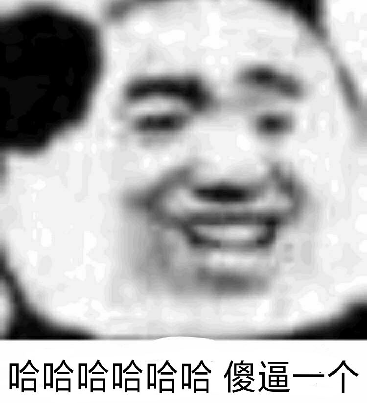 哈哈哈哈哈哈傻逼一个