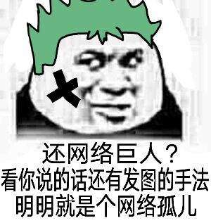 还网络巨人？看你说的话还有发图的手法明明就是个网络孤儿