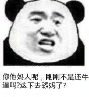 你他妈人呢，刚刚不是还牛逼吗？这下去舔妈了？