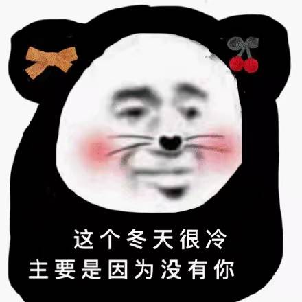 这个冬天很冷，主要是因为没有你