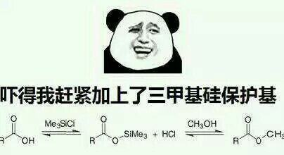 吓得我赶紧加上了三甲基硅保护基