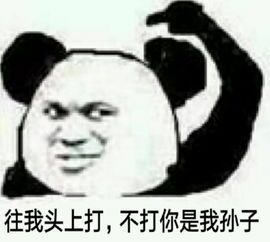 往我头上打，不打你是我孙子