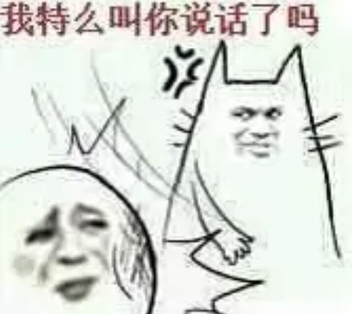 我特么叫你说话了吗