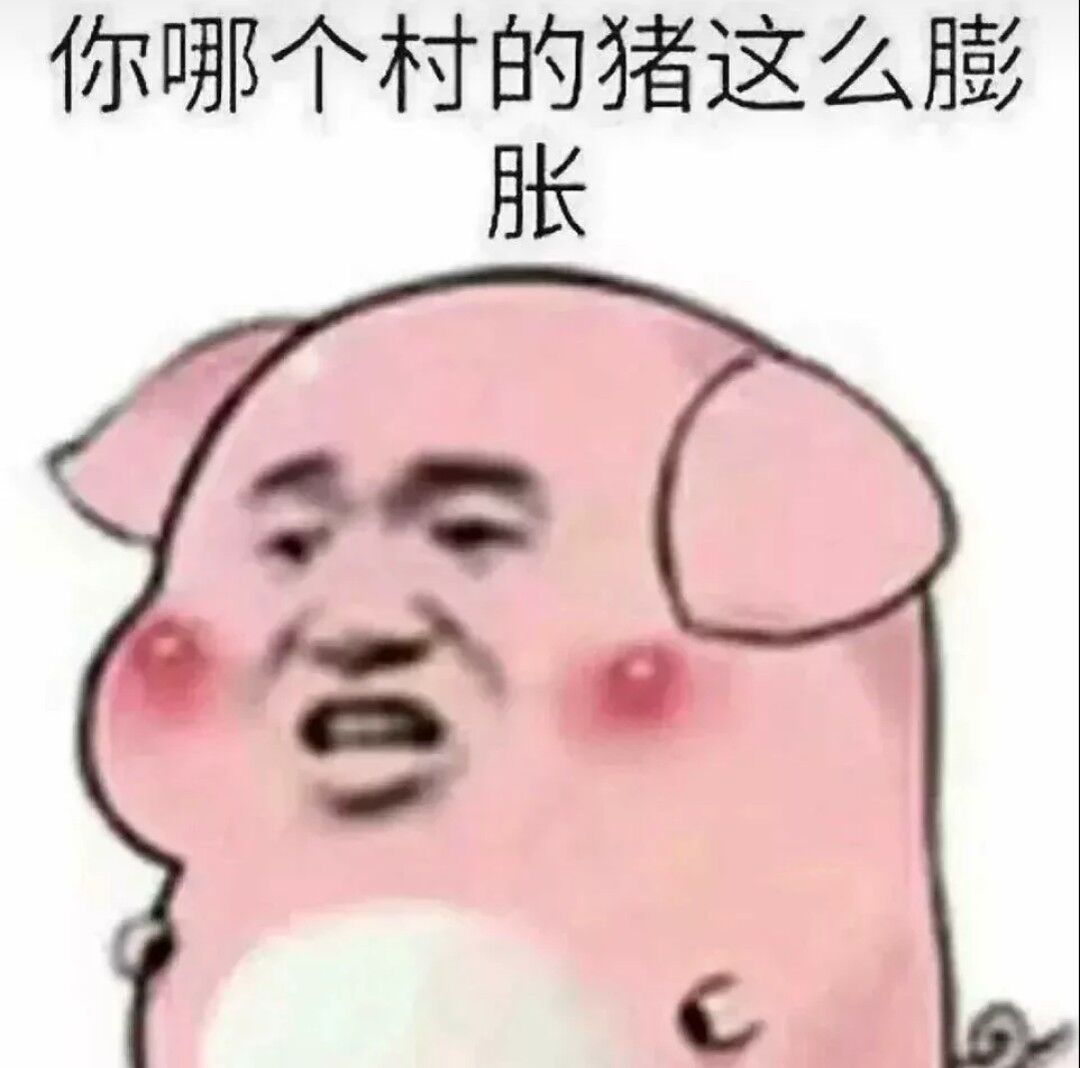 你哪个村的猪这么膨胀