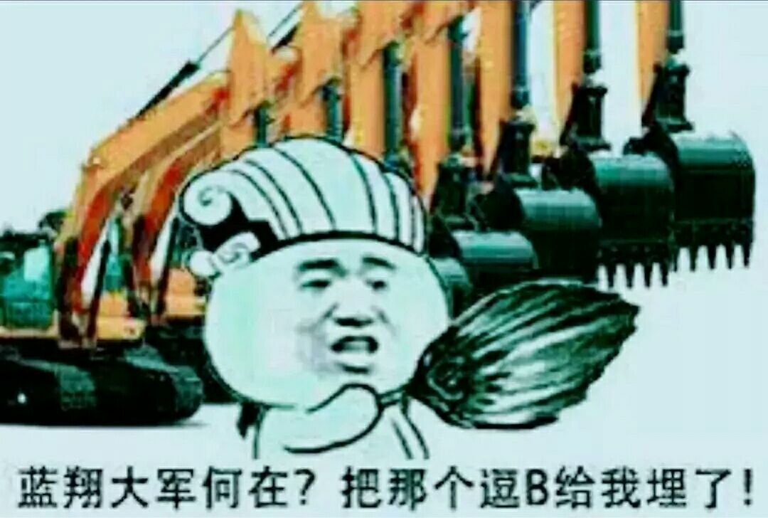 蓝翔大军何在？把那个逗B给我埋了！