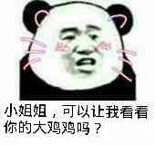 小姐姐，可以让我看看你的大鸡鸡吗？