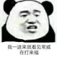 我一进来就看见常威在打来福