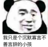 我只是个沉默寡言不善言辞的小孩