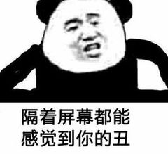 隔着屏幕都能感觉到你的丑