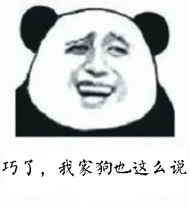 巧了，我家狗也这么说