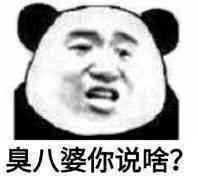 臭八婆你说啥？