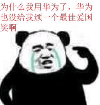 为什么我用华为了，华为也没给我颁一个最佳爱国奖啊